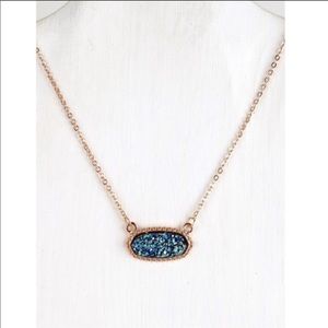 Druzy stone necklace